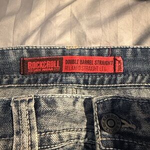 Rock & Roll Denim Men's Blue Straight Jeans